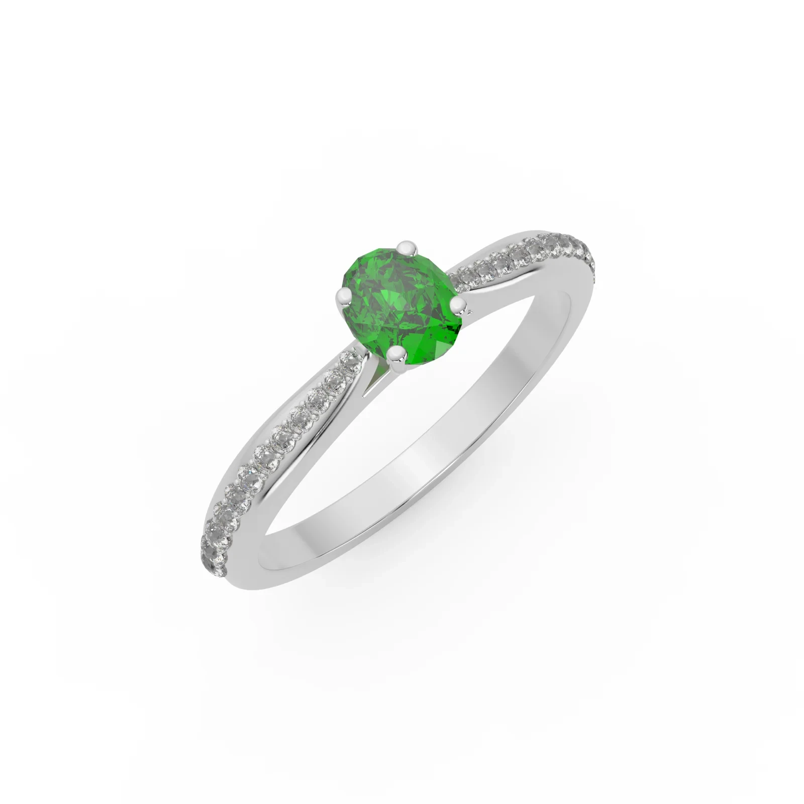 Elegant Hermit Emerald Ring